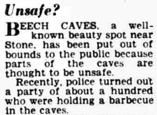 The History of Beech Caves, Staffordshire: A Story of War, Work, and Wild Nights