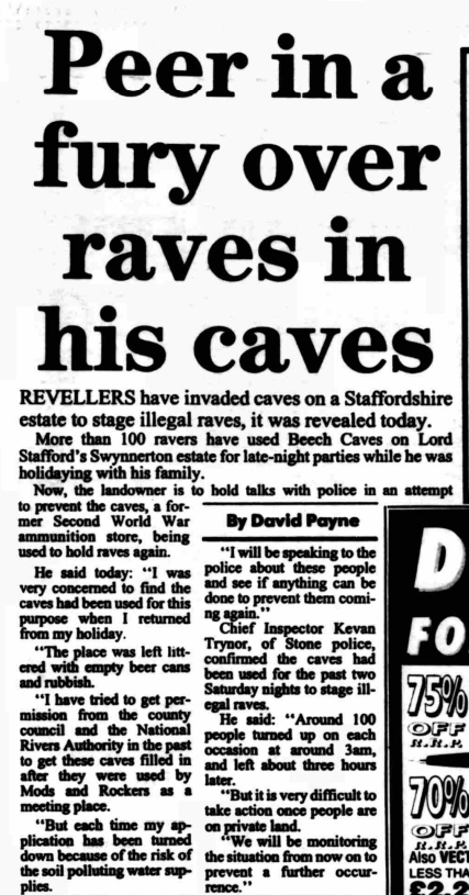 The History of Beech Caves, Staffordshire: A Story of War, Work, and Wild Nights