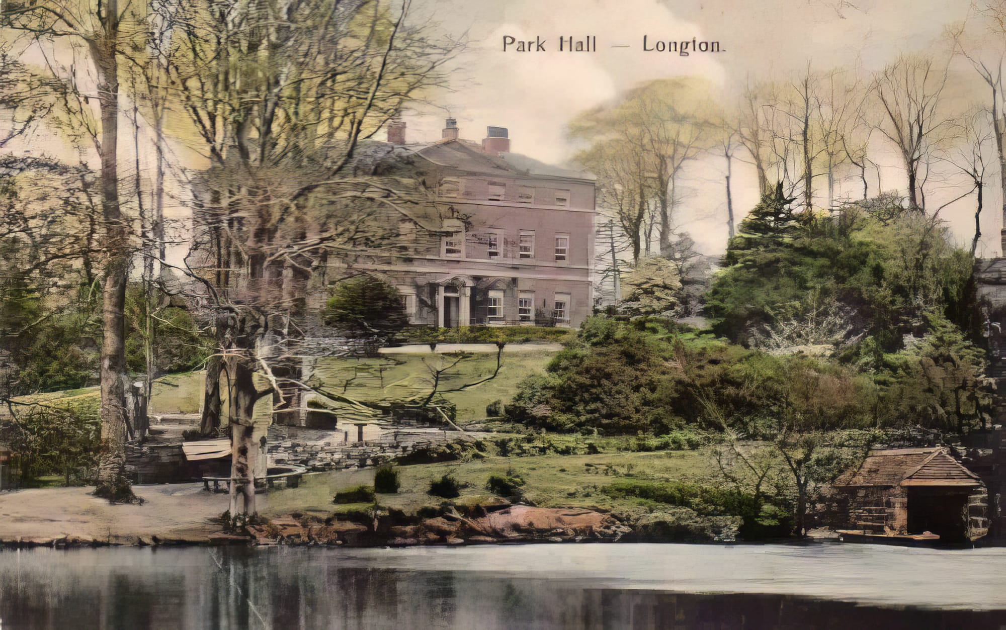 A Postcard of Park Hall