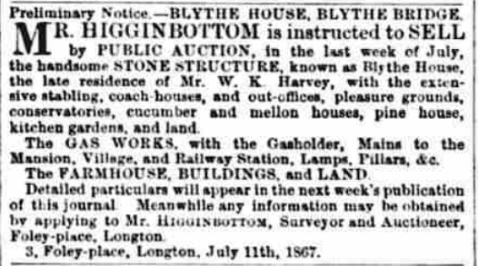 The Forgotten Estate: Blythe House, Blythe Bridge