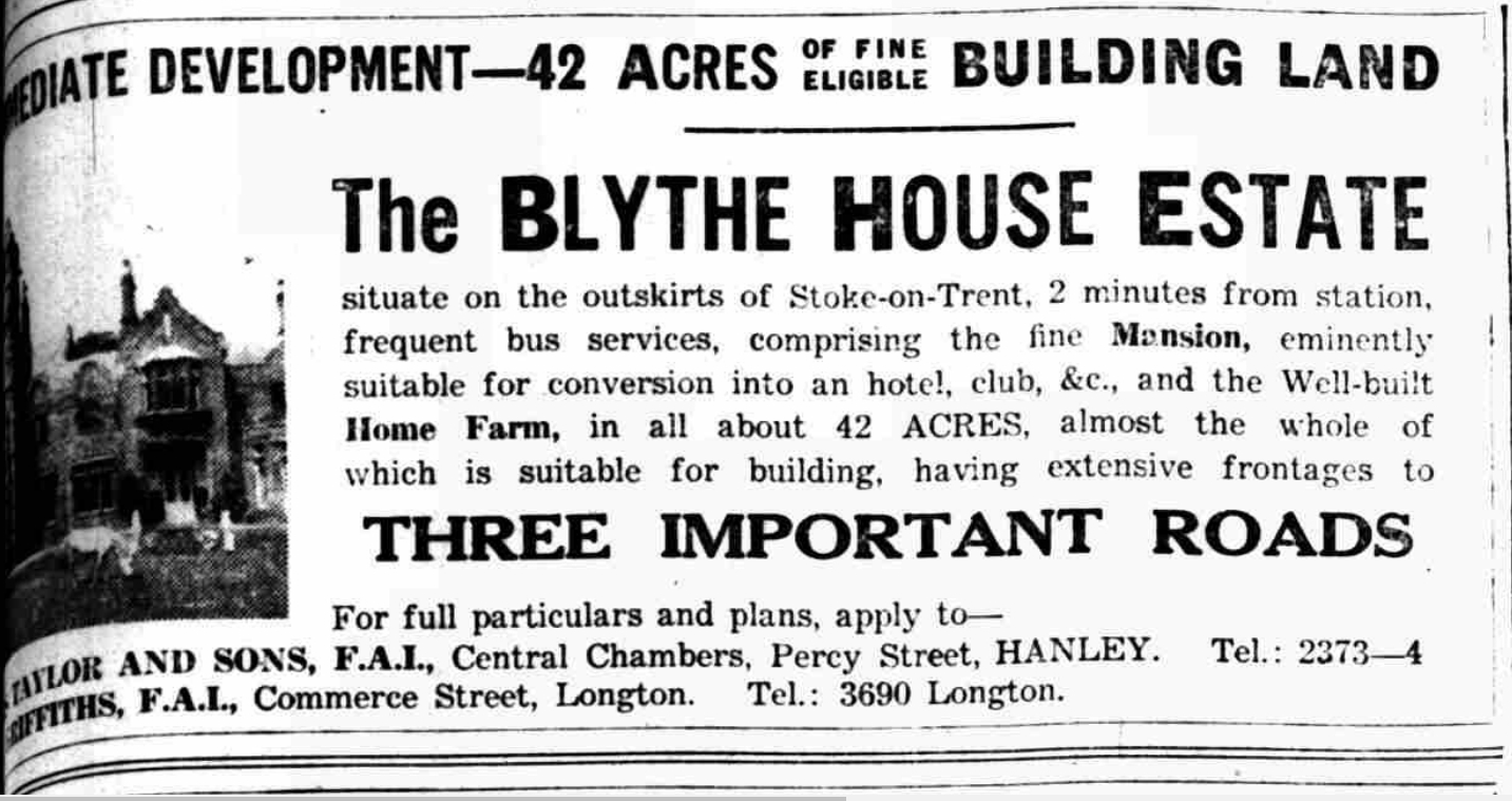 The Forgotten Estate: Blythe House, Blythe Bridge